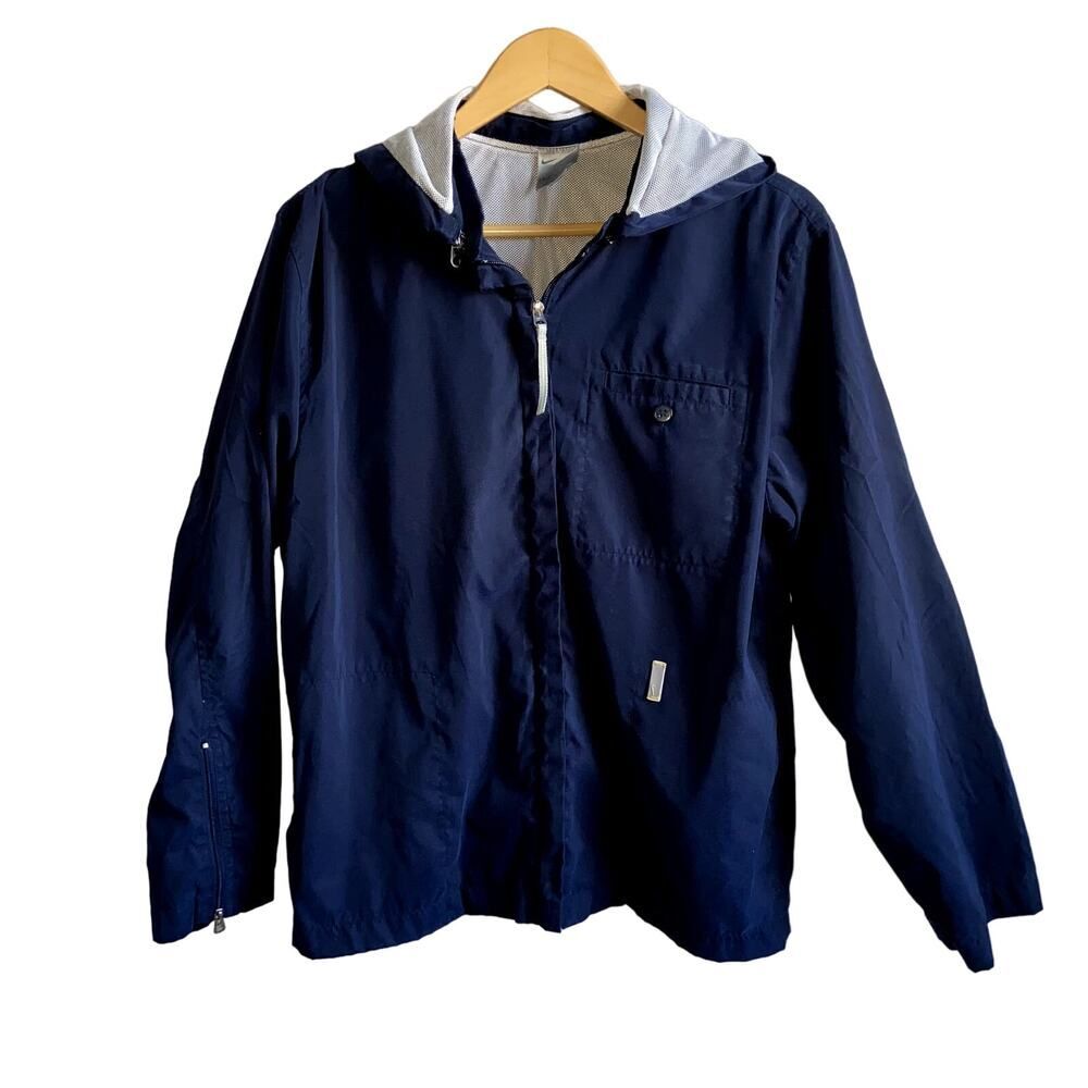 Women's Nike Jacket With Hood Blue Size Medium 8-10 !